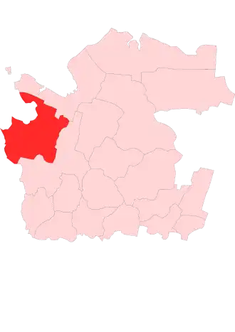 Онежский район на карте