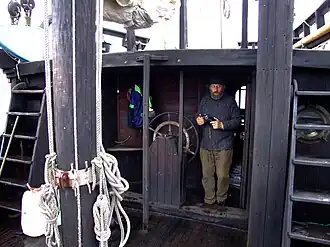 Рудольф Краутшнайдер на своей каракке Victoria.