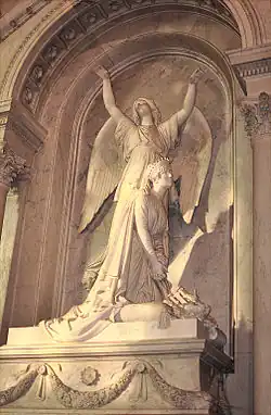 Памятник над гробницей королевы Гортензии. Скульптурная группа работы Жана-Огюста Барра, 1858