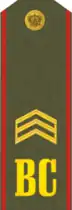 Погон сержанта к повседневной форме, образца конца 1990-х.