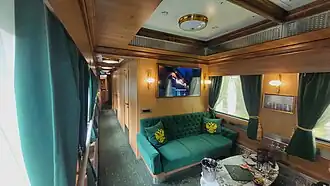 Лаунж-зона в купейном сидячем вагоне 1 класса