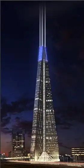 Визуализированная модель Башни «Россия»