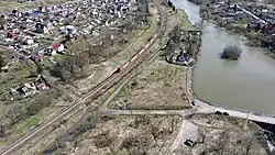 Вид на Лагерную улицу с воздуха