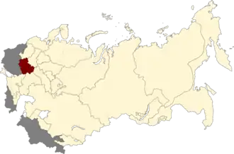 Центрально-Чернозёмная область на карте РСФСР (20.07.1930)