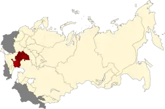 Нижне-Волжский край на карте РСФСР (20.07.1930)