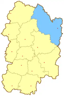 Касимовский уезд на карте