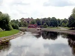 Река Гвда в городе Пила