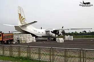 Ан-26Б борт S2-AGZ