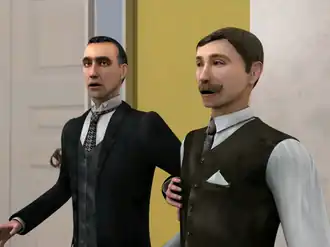 Холмс и Ватсон в Secret of the Silver Earring (2004)