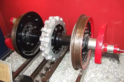 Система Романа Абта[нем.], применяется в зубчатой железной дороге