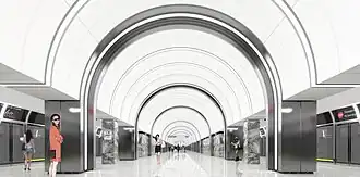 Проект станции, версия 2019 года (Метрогипротранс)