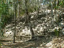 Монументальная лестница главной пирамиды