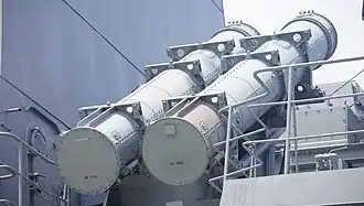 Противокорабельные ракеты «Тип 90» на эсминце Huyuduki (DD-118)