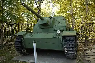 СУ-76И в московском Центральном музее Великой Отечественной войны