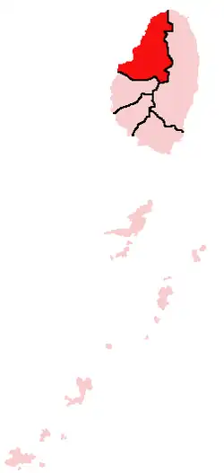 Приход Сент-Дейвид на карте