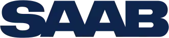 Saab wordmark blue