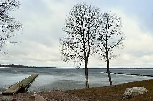 Озеро Саадъярв весной