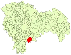 Расположение муниципалитета на карте провинции