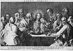 Тайная вечеря. Офорт