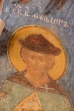 Святой князь Фёдор Новгородский, церковь Николы Надеина, 1620-1622 гг.px