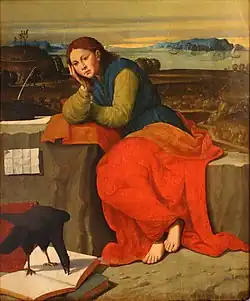 Иоанн Евангелист на Патмосе. 1528. Дерево, темпера. Национальная галерея, Прага