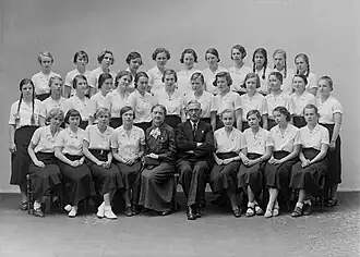 Ученики и учителя Немецкой женской гимназии. Эстония, 1930-е годы