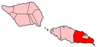 Атуа на карте