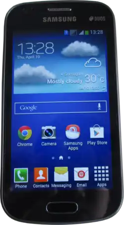 Samsung Galaxy S Duos 2 в черном цвете