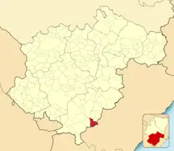 Расположение муниципалитета на карте провинции