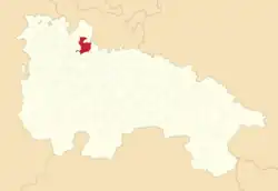 Расположение муниципалитета на карте провинции
