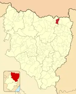 Расположение муниципалитета на карте провинции