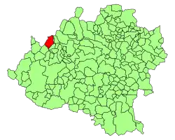 Расположение муниципалитета на карте провинции
