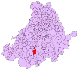 Расположение муниципалитета на карте провинции