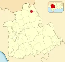 Расположение муниципалитета Сан-Николас-дель-Пуэрто на карте провинции