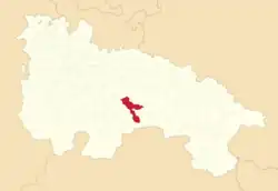 Расположение муниципалитета на карте провинции