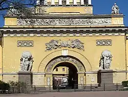 Центральная башня здания Главного адмиралтейства в Санкт-Петербурге. 1806—1823