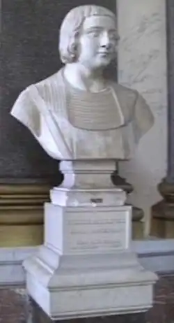 Роберт Бургундский. Бюст работы Жана-Жака Флатье. Галерея сражений, Версаль.