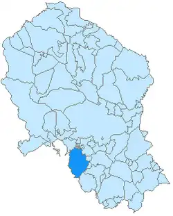 Расположение муниципалитета Сантаэлья на карте провинции