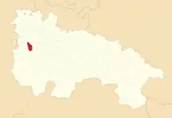 Расположение муниципалитета на карте провинции