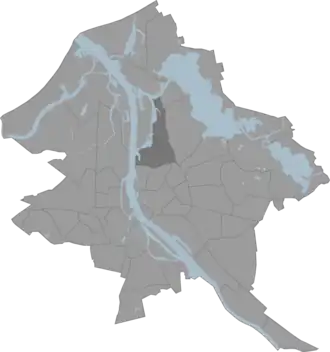 Саркандаугава на карте Риги