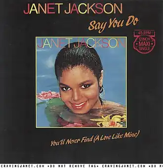 Обложка сингла Джанет Джексон «Say You Do» (1983)