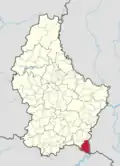 Расположение коммуны на карте Люксембурга