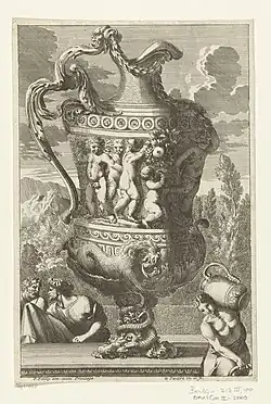 Ж. Лепотр. Офорт из серии «Вазы». Около 1670 г.