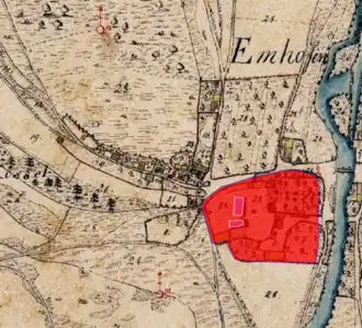 Карта Эмхофа и окрестностей.