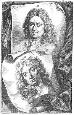 Arnold Houbraken, Schouburg (1721)(Хондиус внизу)