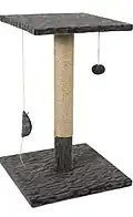 Когтеточка-столбик с лежанкой