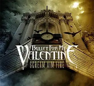Обложка альбома Bullet for My Valentine «Scream Aim Fire» (2008)