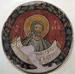 Пророк Моисей. Между 1120 и 1130. Фреска (ныне в Пинакотеке Ватикана)