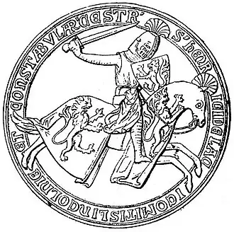 Печать Генри де Лейси, графа Линкольна (1251—1311)