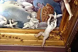 Зал юности на распутье. 1706—1707. Деталь декора. Дж. Баратта. Стукко